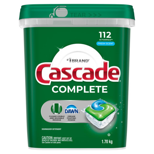 Cascade Complete Dishwasher Pods, Fresh, 112 ct